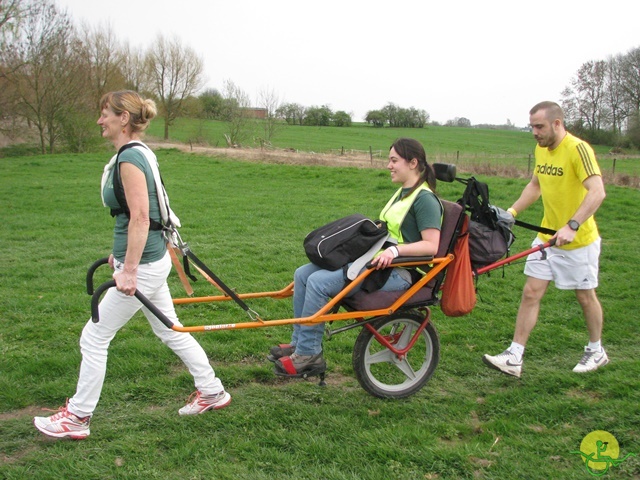 randonnée sportive avec joëlettes, Eghezée, 2014